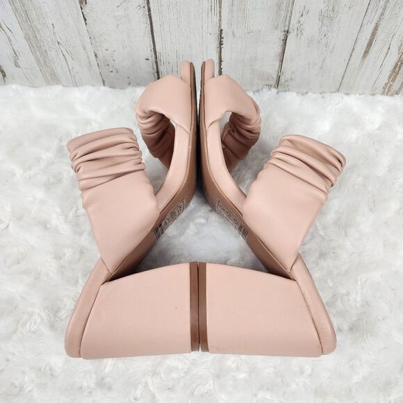 Altar'd State Pink Ruched Heel Sandals Size 6 - Picture 7 of 9